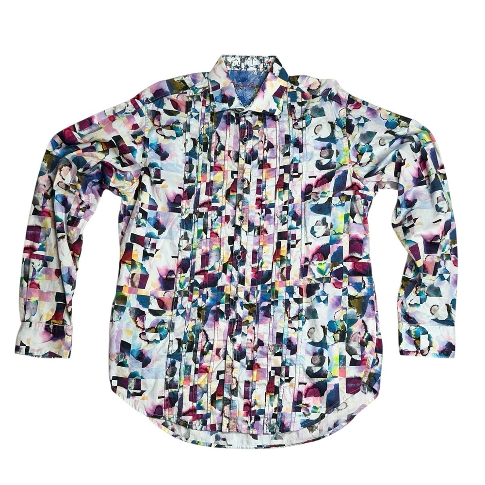 Robert Graham Magical Island Color Splash Button Down Shirt